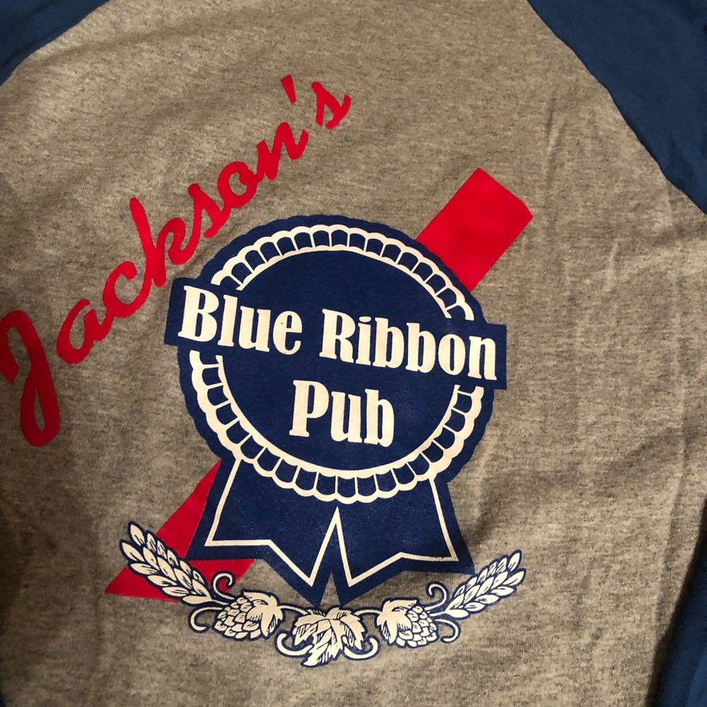 Blue ribbon shirt. Authentic
